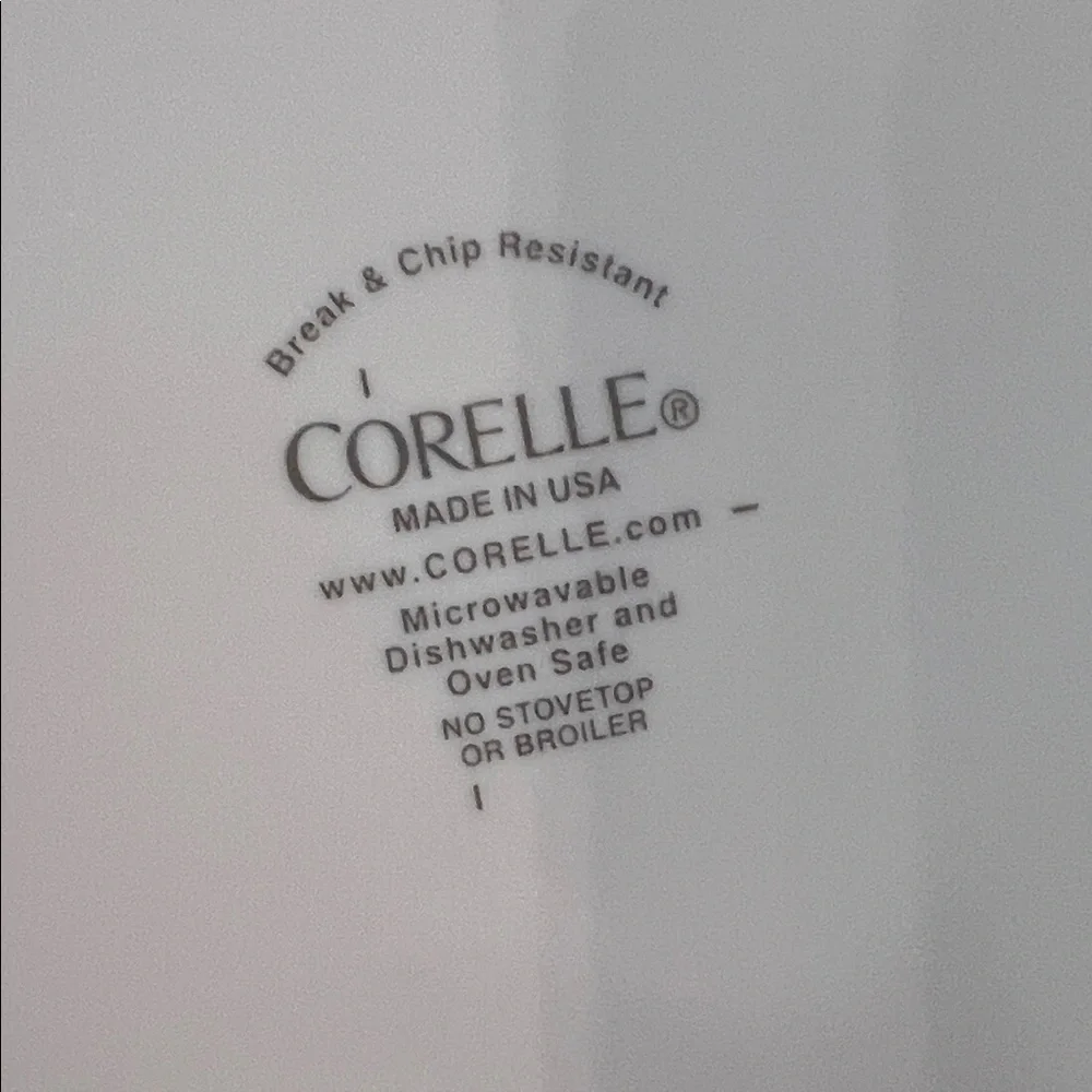 Corelle Dinner Plates. GARDEN HOME  - Set of 3. EXC CONDITION